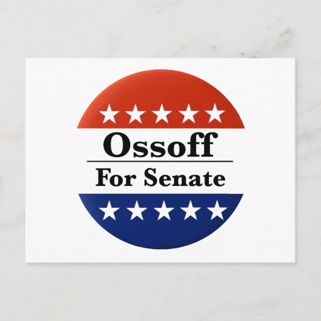 Reelect Georgia Senator Jon Ossoff in 2026 Postcard (Front)