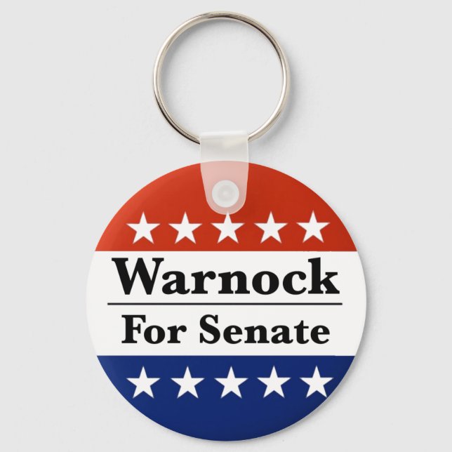 Reelect Raphael Warnock to U.S. Senate 2022 Key Ring (Front)