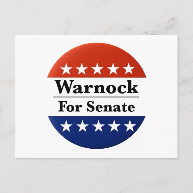 Reelect Raphael Warnock to U.S. Senate 2022 Postcard (Front)