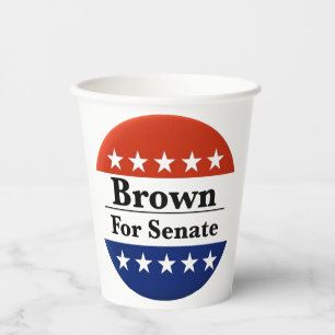 Reelect Sherrod Brown to U.S. Senate 2024 Paper Cups