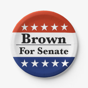 Reelect Sherrod Brown to U.S. Senate 2024 Paper Plate