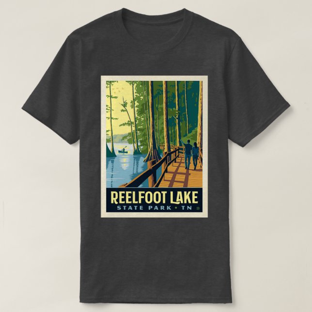 Reelfoot Lake State Park Tennessee T-Shirt (Design Front)