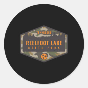Reelfoot Lake State Park Tennessee Tn Camouflage Classic Round Sticker