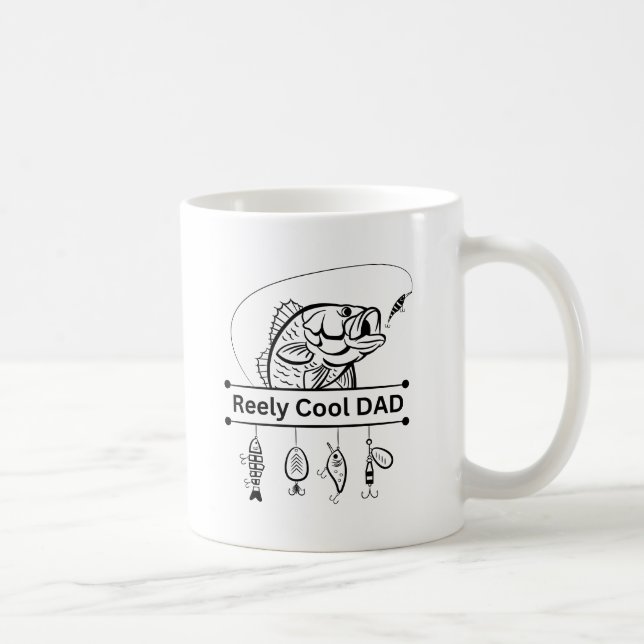 "Reely Cool Dad" Fishing Mug (Right)