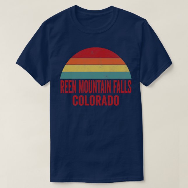 Reen Mountain Falls Colorado T-Shirt (Design Front)