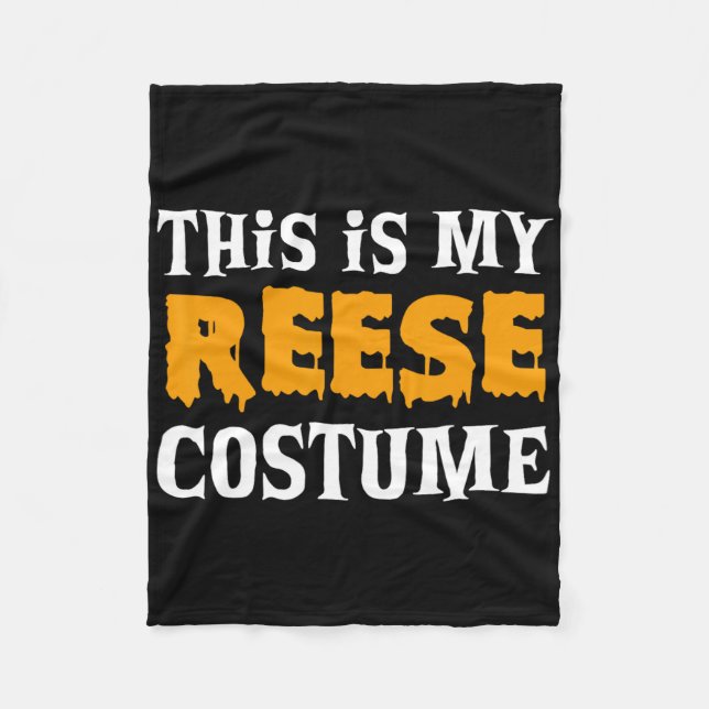 Reese Halloween Personalised Costume Funny  Fleece Blanket (Front)