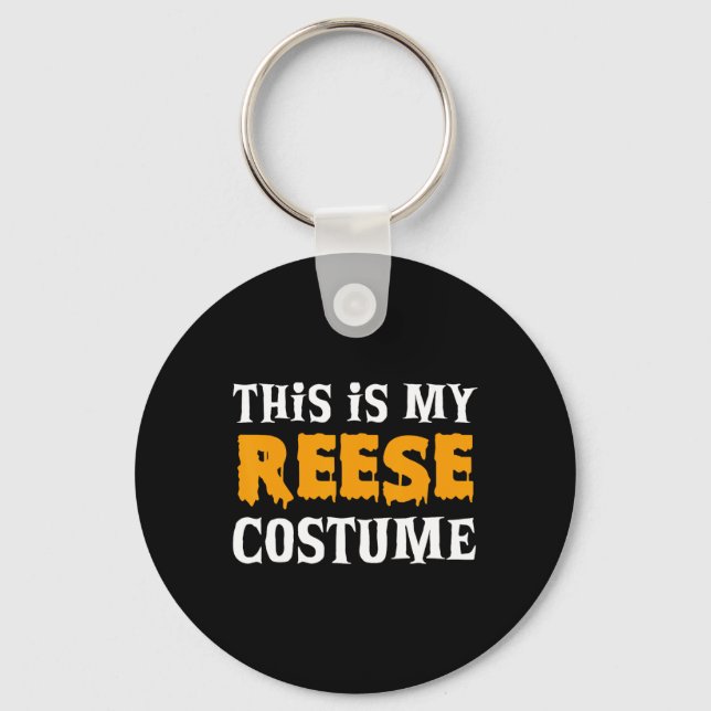 Reese Halloween Personalised Costume Funny  Key Ring (Front)