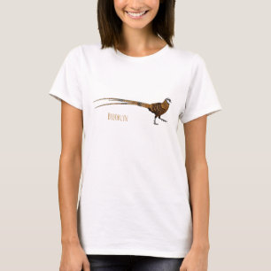 Reeves's pheasant bird cartoon illustration  T-Shirt