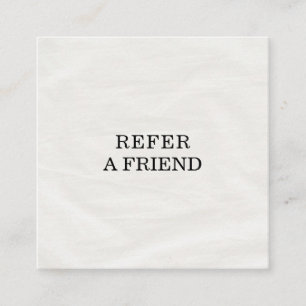 Refer a Friend Elegant Business Professional  Referral Card