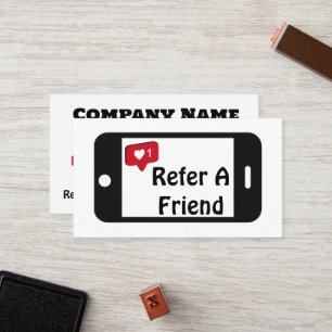 Refer a Friend Phone Loyalty Card
