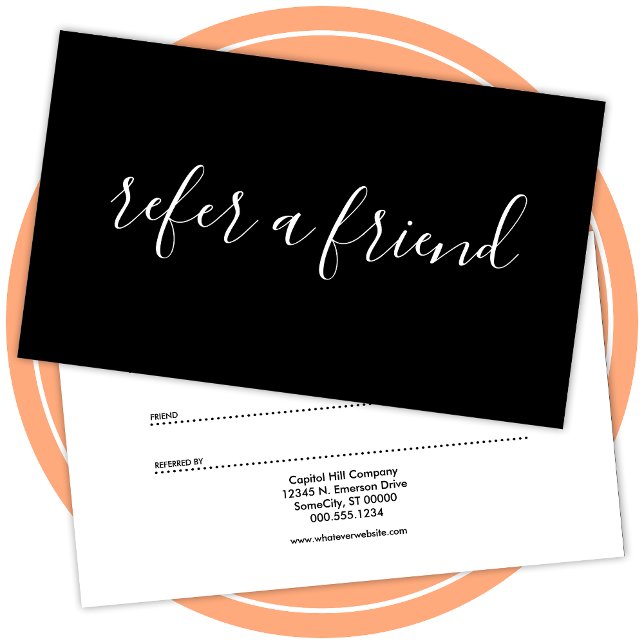 refer a friend referral program card (Creator Uploaded)