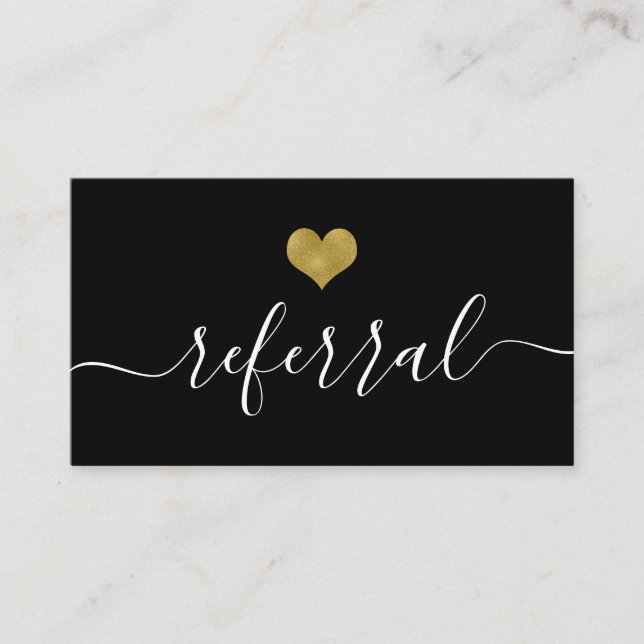 Refer a Friend Salon Business Card (Front)