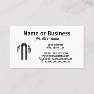 Referee business card