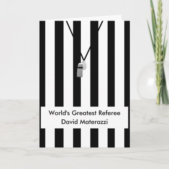 Referee Card (Front)