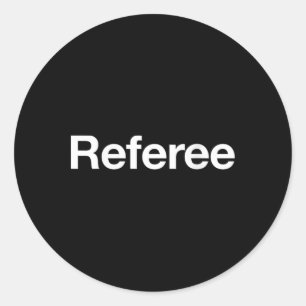Referee Karate Tournament Classic Round Sticker