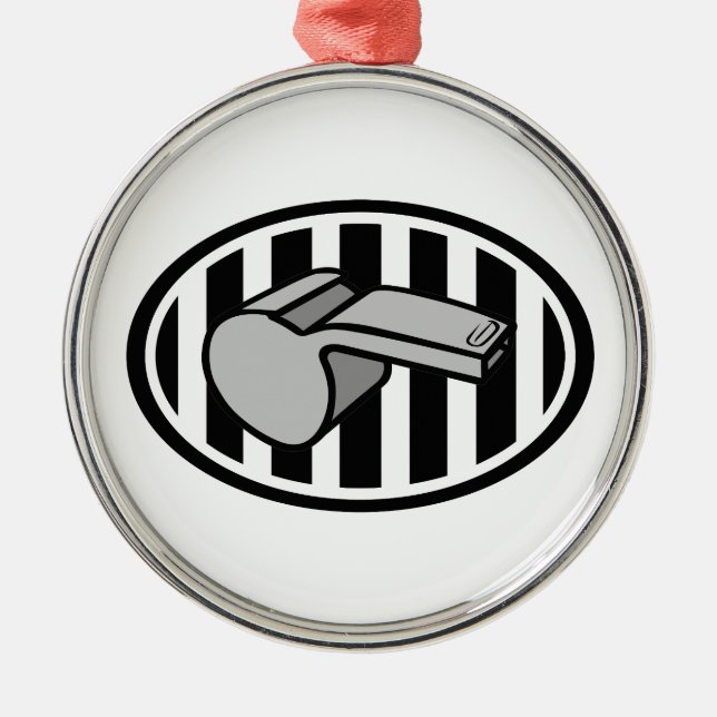 REFEREE LOGO METAL TREE DECORATION (Front)