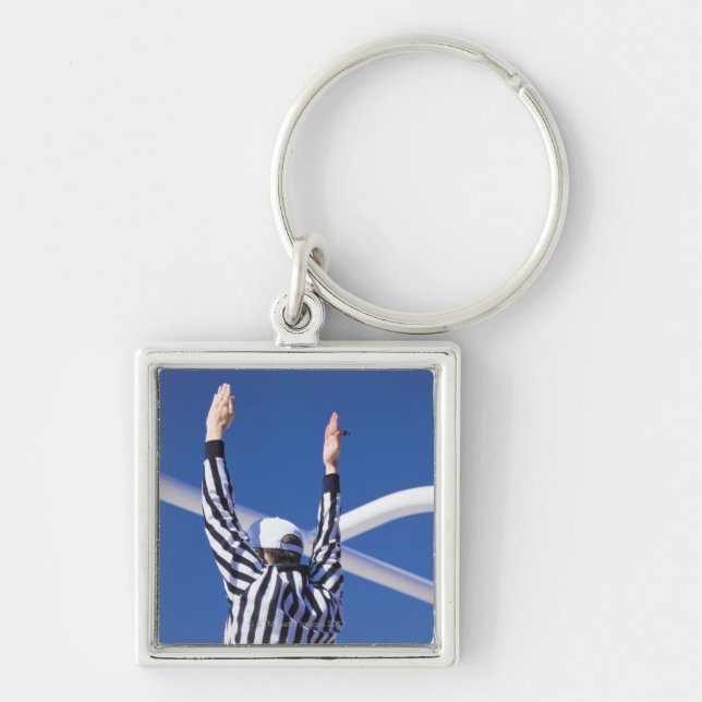 Referee signalling touchdown or successful field key ring (Front)