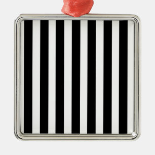 Referee Stripes Metal Tree Decoration