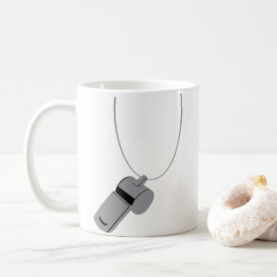 Referee Whistle Coach Coffee Mug