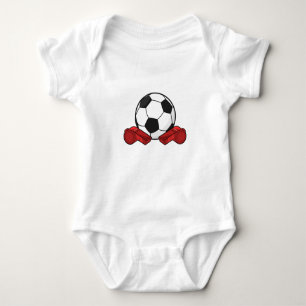 Referee whistle & Soccer ball Baby Bodysuit