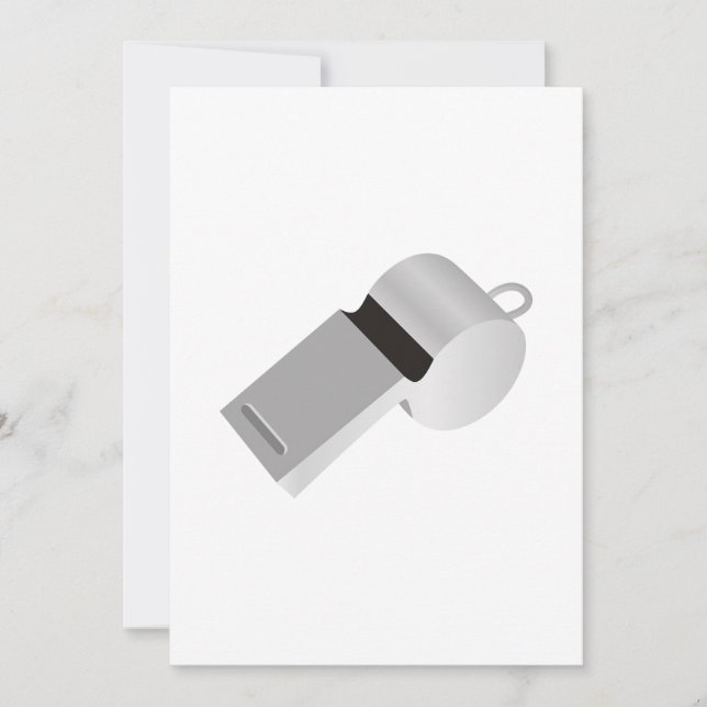 Referees Whistle Invitations (Front)