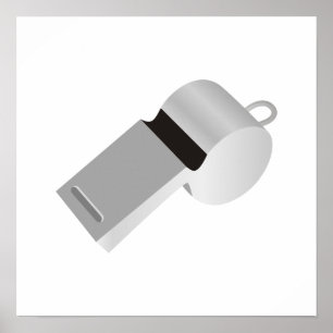 Referees Whistle Poster