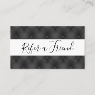 Referral Black Upholstery Background