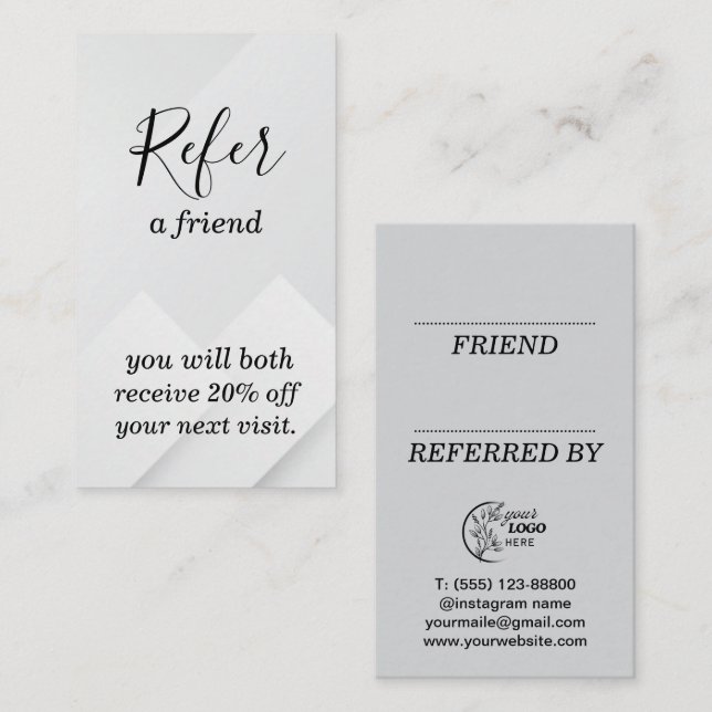 Referral Card (Front/Back)