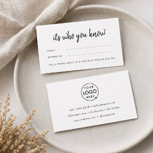 Referral Card Business Refer a Friend Coupon
