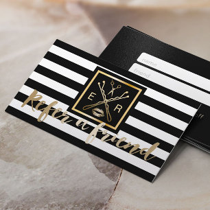Referral Card   Modern Makeup Artist Salon Logo