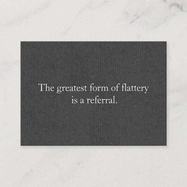 Referral Card Professional Entrepreneur Grey (Front)