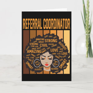 Referral Coordinator Powerful Black History Month Card