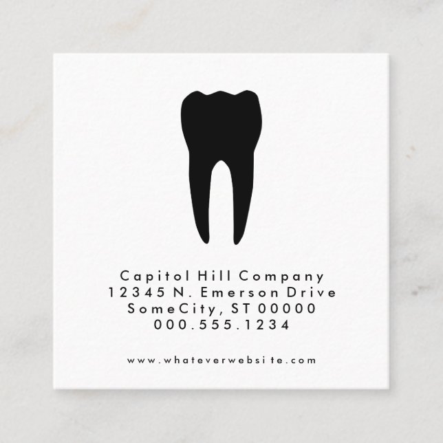 referral dentist square card (Front)