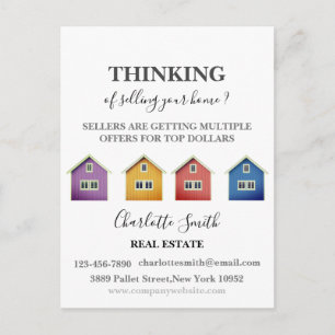 Referral Farming Real Estate Agent  Postcard