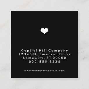 referral heart square card