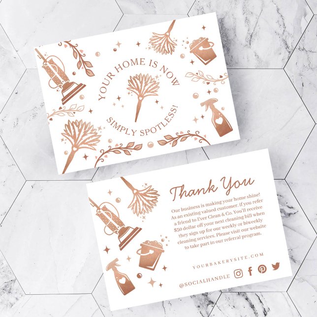 Referral Maid & House Cleaning Tools/Supplies Enclosure Card (Creator Uploaded)