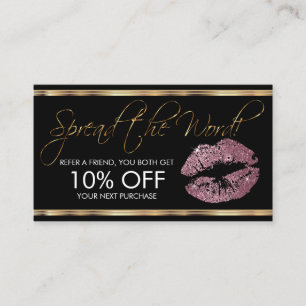 Referral - Pink Rose Glitter Lipstick Business