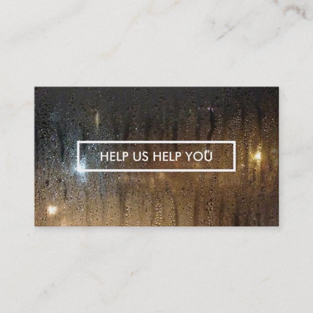 referral program autumn rain card (Front)