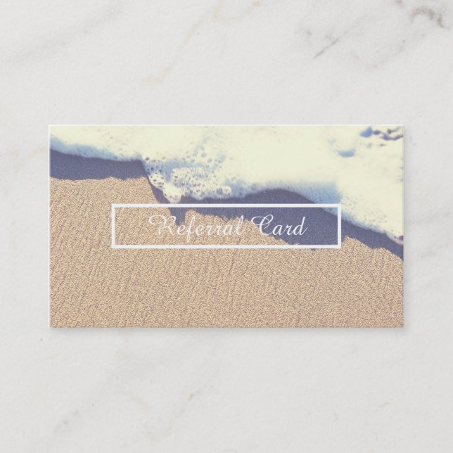 referral program beached wave card (Front)