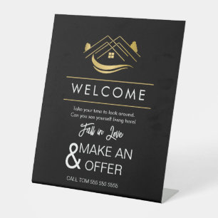 Referral Real Estate open house Pedestal Sign