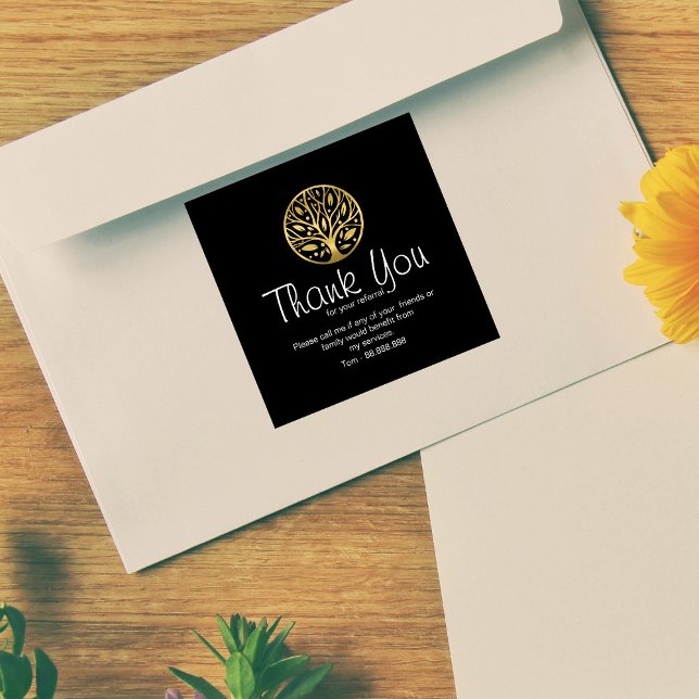 Referral Real Estate Thank You business Square Sti Sticker (Creator Uploaded)