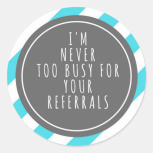 Referral sticker