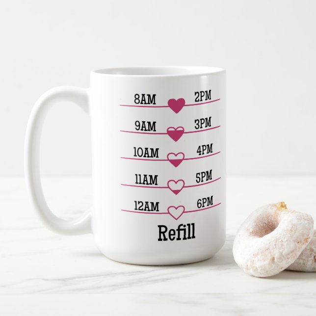 Refill Chart Coffee Mug (With Donut)