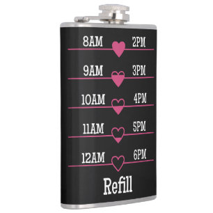 Refill Chart Hip Flask