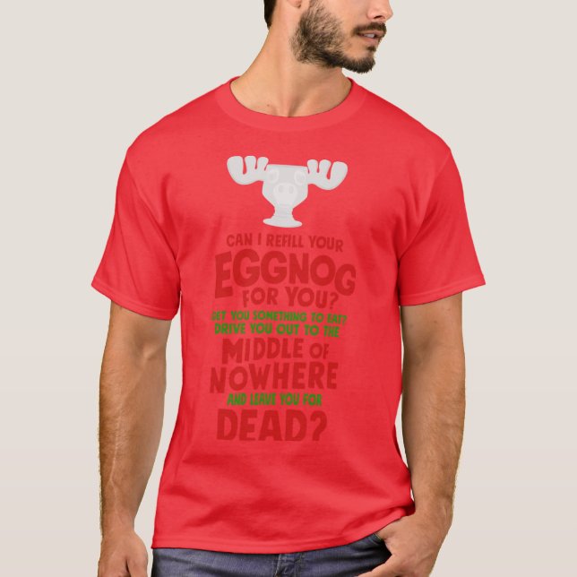 Refill Your Egg Nog Oversized T-Shirt (Front)