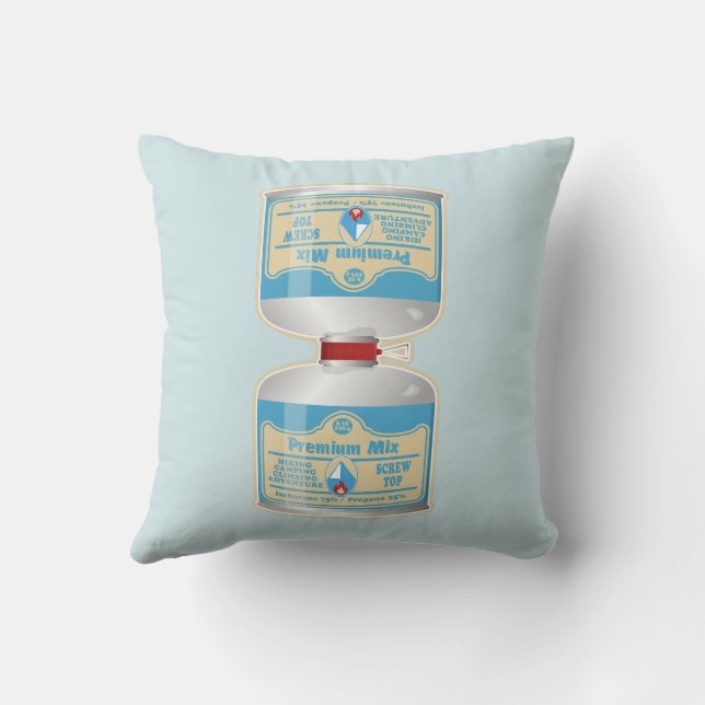 Refilling gas canisters for camp stoves cushion (Back)