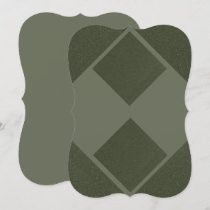 Refined Alignment Flat Note Card – Shadow Geometry