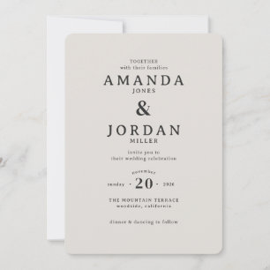 Refined Beige Calligraphy Template