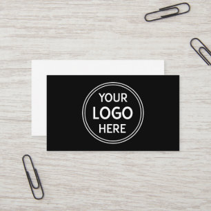 Refined Black QR Logo – Perfect for Professional Business Card