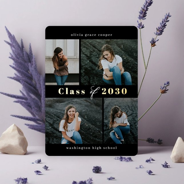 Refined Collage Foil Graduation EDITABLE COLOR Foi (Creator Uploaded)